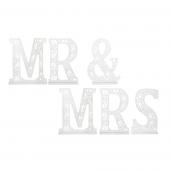 Wood Letter MR&MRS 19¾" - White
