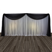 Economy 2 Panel Valance Backdrop 8ft Tall or 8ft-10ft Tall