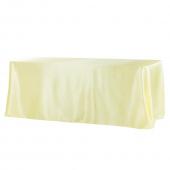 Sleek Satin Tablecloth 90"x132" Rectangular - Yellow