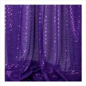 Decostar™ Purple Economy Sequin Knit Fabric - 10yds x 44" wide
