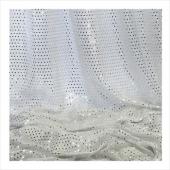 Decostar™ Silver Economy Sequin Knit Fabric - 10yds x 44" wide