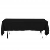 Economy Rectangle Polyester Table Cover 60" x 102" - Black