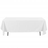 Economy Rectangle Polyester Table Cover 60" x 126" - White