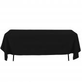 Economy Rectangle Polyester Table Cover 60" x 126" - Black