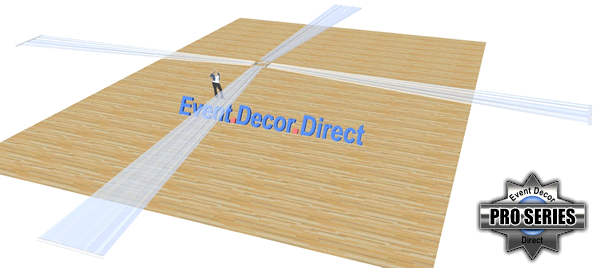 4-Panel 40ft Ceiling Draping Kit