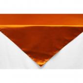Sleek Satin Tablecloths 54" Square - Burnt Orange