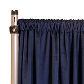 Fire Velvet (IFR) Drape w/ Sewn Rod Pocket - Navy