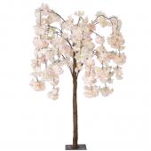 52" (4.3FT) Tall Fake Wisteria Bloom Tabletop Centerpieces Tree - Blush/Light Pink