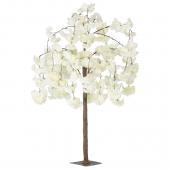 52" (4.3FT) Tall Fake Wisteria Bloom Tabletop Centerpieces Tree - White
