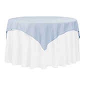 54" Square 200 GSM Polyester Tablecloth / Overlay - Dusty Blue