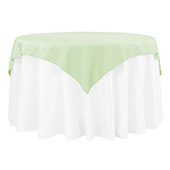 54" Square 200 GSM Polyester Tablecloth / Overlay - Sage Green