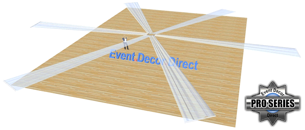 6-Panel 40ft Ceiling Draping Kit