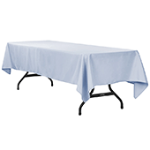 60" x 120" Rectangular 200 GSM Polyester Tablecloth - Dusty Blue