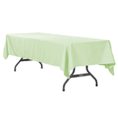 60" x 120" Rectangular 200 GSM Polyester Tablecloth - Sage Green