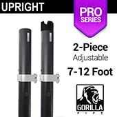 Black Anodized Pro Series - 7-12ft Telescoping 2" Upright