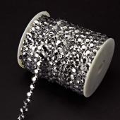 Decostar™ Silver Diamond Cut Beads - Garland Roll - 99ft