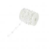 DECOSTAR™ 9YDS Crystal Iridescent Diamond Beads in a roll - Clear