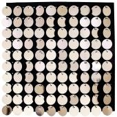 Decostar™ Shimmer Wall Panels w/ Black Backing & Round Sequins - 24 Tiles - Blush