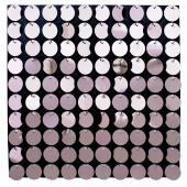 Decostar™ Shimmer Wall Panels w/ Black Backing & Round Sequins - 24 Tiles - Pink