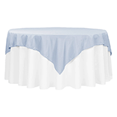 72" Square 200 GSM Polyester Tablecloth / Overlay - Dusty Blue