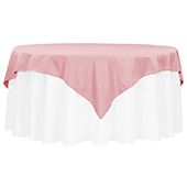 72" Square 200 GSM Polyester Tablecloth / Overlay - Dusty Rose/Mauve