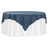 72" Square 200 GSM Polyester Tablecloth / Overlay - Navy Blue