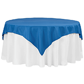 72" Square 200 GSM Polyester Tablecloth / Overlay - Royal Blue