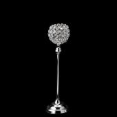 Decostar™ Crystal Ball Candle Holder Stand 15¾" - Silver
