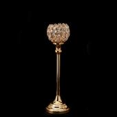 Decostar™ Crystal Ball Candle Holder Stand 15¾" - Gold
