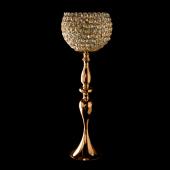 Decostar™ Crystal Globe Candle Holder Stand 29½" - Gold