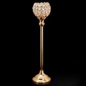 Decostar™ Crystal Ball Candle Holder Stand 18 ¾" - Gold