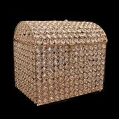 Decostar™ Gold Crystal Money / Ticket Box - 12" x 9" x 11"