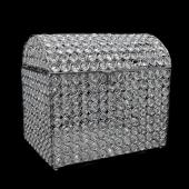 Decostar™ Silver Crystal Money / Ticket Box - 12" x 9" x 11"