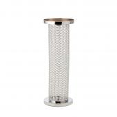 DECOSTAR™ 30in Crystal Cylinder Centerpiece - Silver