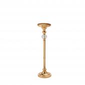 DECOSTAR™ 26¾in Metal Centerpiece Stand with Crystal Accent - Gold