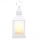 Decostar™ Plastic Lantern Light - 4" x 4" x 10½" - White