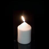 Decostar™ Pillar Candle 3" - Case of 48 - White