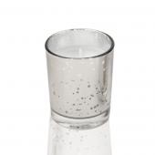 Decostar™ Unscented Poured Glass Votive Candles - 12 Pieces - 2" - Silver