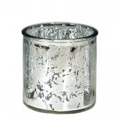 Decostar™ Decorative Mercury, Metallic Round Glass Candle Holder 4"- 24 Pieces