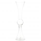 Decostar™ Double Sided Trumpet Glass Vase 24"- Clear