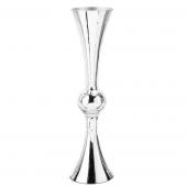 Decostar™ Double Sided Trumpet Glass Vase 24"- Silver