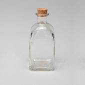 Decostar™ Glass Square Bottle With Cork 5¾" - 36 Pieces