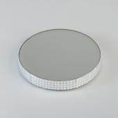 Decostar™ Round Mirror Plate with Gems 10"- 8 Pieces