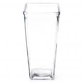 Square Top Glass Vase - 12 Pieces - 9" Tall