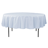 90" Round 200 GSM Polyester Tablecloth - Dusty Blue