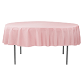 90" Round 200 GSM Polyester Tablecloth - Dusty Rose/Mauve
