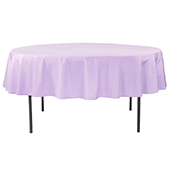 90" Round 200 GSM Polyester Tablecloth - Lavender