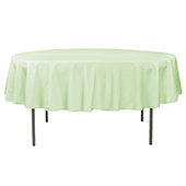 90" Round 200 GSM Polyester Tablecloth - Sage Green
