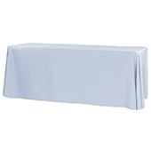 90" x 132" Rectangular Oblong 200 GSM Polyester Tablecloth - Dusty Blue