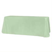 90" x 132" Rectangular Oblong 200 GSM Polyester Tablecloth - Mint Green